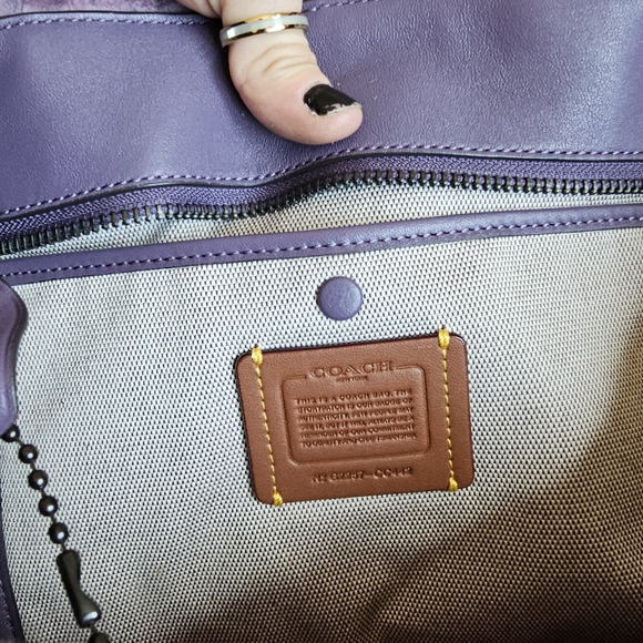 Coach Purple Shearling - Picture 1 of 7